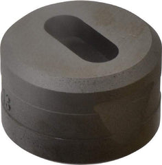 Cleveland Steel Tool - 1-3/32 Inch Long x 15/32 Inch Wide Oblong Ironworker Die - 1-13/16 Inch Head Diameter, 1-1/8 Inch Head Height - Exact Tool & Supply
