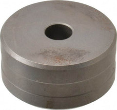 Cleveland Steel Tool - 3/8 Inch Diameter Round Ironworker Die - 2 Inch Head Diameter, 1 Inch Head Height - Exact Tool & Supply