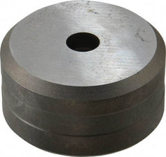 Cleveland Steel Tool - 13/32 Inch Diameter Round Ironworker Die - 2 Inch Head Diameter, 1 Inch Head Height - Exact Tool & Supply