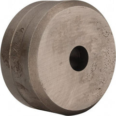 Cleveland Steel Tool - 7/16 Inch Diameter Round Ironworker Die - 2 Inch Head Diameter, 1 Inch Head Height - Exact Tool & Supply