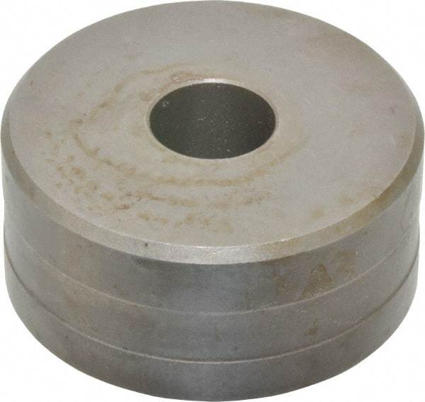 Cleveland Steel Tool - 15/32 Inch Diameter Round Ironworker Die - 2 Inch Head Diameter, 1 Inch Head Height - Exact Tool & Supply