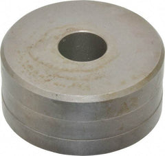 Cleveland Steel Tool - 15/32 Inch Diameter Round Ironworker Die - 2 Inch Head Diameter, 1 Inch Head Height - Exact Tool & Supply