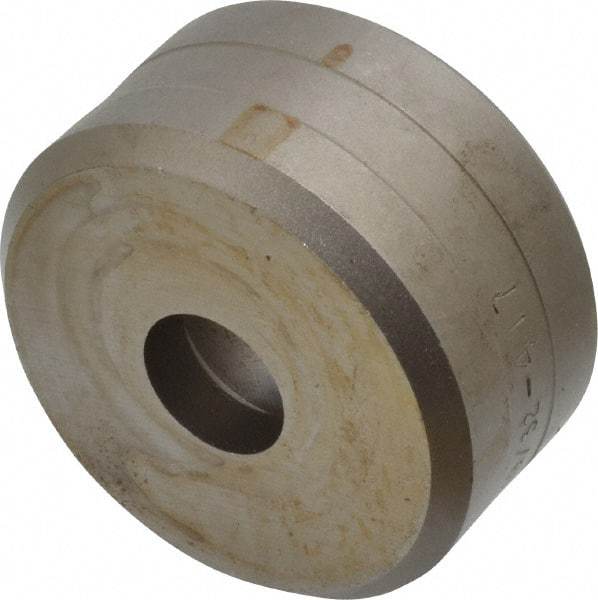 Cleveland Steel Tool - 19/32 Inch Diameter Round Ironworker Die - 2 Inch Head Diameter, 1 Inch Head Height - Exact Tool & Supply