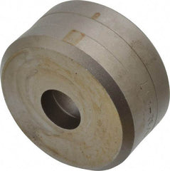 Cleveland Steel Tool - 19/32 Inch Diameter Round Ironworker Die - 2 Inch Head Diameter, 1 Inch Head Height - Exact Tool & Supply