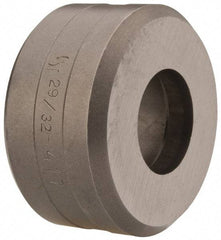 Cleveland Steel Tool - 29/32 Inch Diameter Round Ironworker Die - 2 Inch Head Diameter, 1 Inch Head Height - Exact Tool & Supply