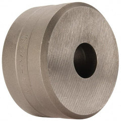 Cleveland Steel Tool - 23/32 Inch Diameter Round Ironworker Die - 2-3/8 Inch Head Diameter, 1-1/4 Inch Head Height - Exact Tool & Supply