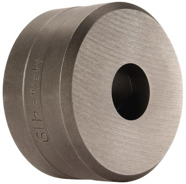 Cleveland Steel Tool - 3/4 Inch Diameter Round Ironworker Die - 2-3/8 Inch Head Diameter, 1-1/4 Inch Head Height - Exact Tool & Supply