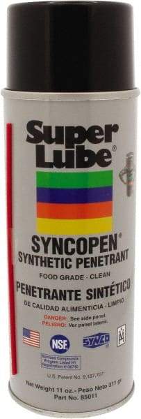 Synco Chemical - 11 oz Aerosol Synthetic Penetrant - Food Grade - Exact Tool & Supply