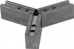 Abbott Workholding Products - 1.5mm x 60° Serrated Attachment, Square Soft Lathe Chuck Jaw - 3 Jaws, Steel, 1.1811" Btw Mount Hole Ctrs, 4-1/2" Long x 1-1/2" Wide x 2" High, 0.6299" Groove, 0.4724" & 12mm Fastener - Exact Tool & Supply