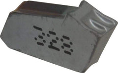Iscar - GFN W IC328 Grade, 0.1181" Cutting Width, Carbide Cutoff Insert - 0° Neutral Lead Angle, 0.0079" Cnr Rad, TiCN Coated, Single End - Exact Tool & Supply