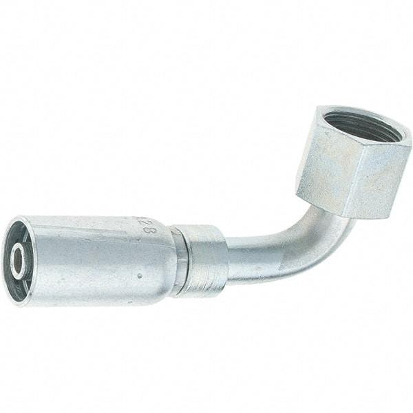 Eaton - Steel Hydraulic Hose Swivel - -6 Hose Size, 3/8" Hose Diam - Exact Tool & Supply