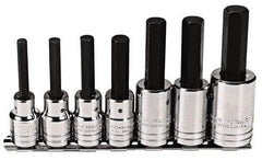 Proto - 7 Piece 1/2" Drive Inch Hex Bit Socket Set - 1/4 to 5/8" Hex - Exact Tool & Supply