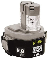 Makita - 12 Volt NiMH Power Tool Battery - 2.6 Ahr Capacity, 1 hr Charge Time, Series Mforce - Exact Tool & Supply