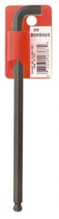 Bondhus - 8mm Hex, Short Arm, Ball End Hex Key - 6-11/16" OAL, Protanium High Torque Steel, Metric System of Measurement - Exact Tool & Supply