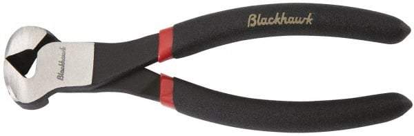 Blackhawk by Proto - 6-5/8" OAL, 12 AWG Capacity, End Cutting Pliers - 5/16" Jaw Length x 1-3/4" Jaw Width, Cushion Grip Handle - Exact Tool & Supply