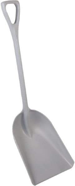 Remco - 17-1/8" High Square Plastic Shovel - 27" Long D-Grip Handle - Exact Tool & Supply