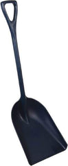 Remco - 17-1/8" High Square Plastic Shovel - 27" Long D-Grip Handle - Exact Tool & Supply
