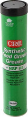 CRC - 14 oz Cartridge Synthetic High Temperature Grease - Clear/Yellow, Extreme Pressure, Food Grade & High/Low Temperature, 400°F Max Temp, NLGIG 2, - Exact Tool & Supply