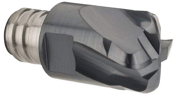 Iscar - MM EFF Grade IC903 Carbide End Milling Tip Insert - AlTiN Finish, 4 Flutes, 12mm Cutting Diam, 0.6mm Depth of Cut, 16.5mm Extension, 0.0972" Cnr Rad - Exact Tool & Supply