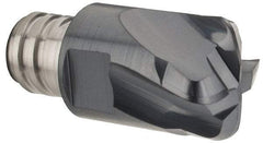 Iscar - MM EFF Grade IC903 Carbide End Milling Tip Insert - AlTiN Finish, 4 Flutes, 12mm Cutting Diam, 0.6mm Depth of Cut, 16.5mm Extension, 0.0972" Cnr Rad - Exact Tool & Supply