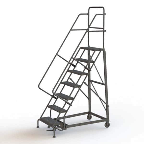 TRI-ARC - Rolling & Wall Mounted Ladders & Platforms Type: Rolling Warehouse Ladder Style: Rolling Safety Ladder - Exact Tool & Supply