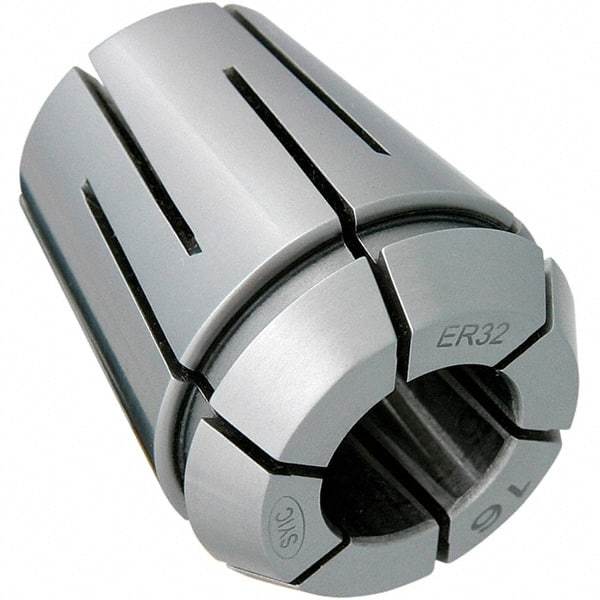 Techniks - 21mm ER40 Coolant Collet - 1.811" OAL, 1.61" Overall Diam - Exact Tool & Supply