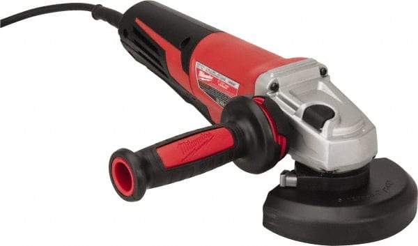 Milwaukee Tool - 5" Wheel Diam, 11,000 RPM, Corded Angle & Disc Grinder - 5/8-11 Spindle, 120 Volts, 13 Amps - Exact Tool & Supply