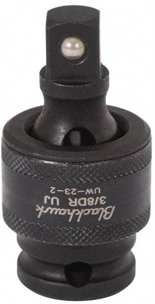 Blackhawk by Proto - 3/8" Drive 3" Standard Universal Impact Socket - 6 Points, 4-5/8" OAL - Exact Tool & Supply