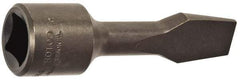 Proto - 1/2" Drive, 1/2" Wide x 0.091" Thick Blade, Standard Slotted Screwdriver Socket - 3-5/32" OAL - Exact Tool & Supply