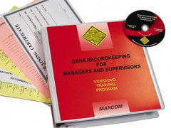 Marcom - OSHA Recordkeeping for Managers and Supervisors, Multimedia Training Kit - 20 Minute Run Time DVD, English and Spanish - Exact Tool & Supply