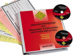 Marcom - OSHA Recordkeeping for Managers, Supervisors and Employees, Multimedia Training Kit - 37 Minute Run Time DVD, English and Spanish - Exact Tool & Supply