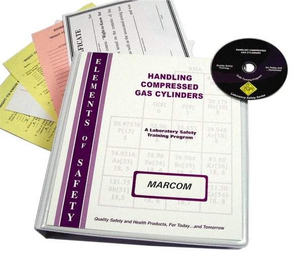 Marcom - Handling of Compressed Gas Cylinders, Multimedia Training Kit - DVD, English - Exact Tool & Supply