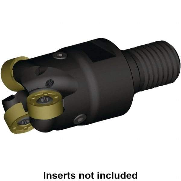 Kennametal - 30mm Cutting Diam, 29mm Shank Diam, 2.97mm Max Depth of Cut, Modular Connection Indexable Copy End Mill - 4 Inserts, RN.J1204M0.. Insert, KDR Toolholder, Steel, Through Coolant - Exact Tool & Supply