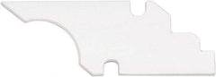 Shaviv - Q11 Bi-Directional Ceramic Deburring Scraper Blade - Curved Blade Cross Section, Use on Straight Edge Surfaces - Exact Tool & Supply