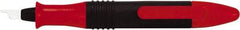 Shaviv - Bi-Directional Hand Deburring Curved Tool - Q Blade Holder, Ceramic Blade, 1" Blade Length, 5-3/4" OAL - Exact Tool & Supply
