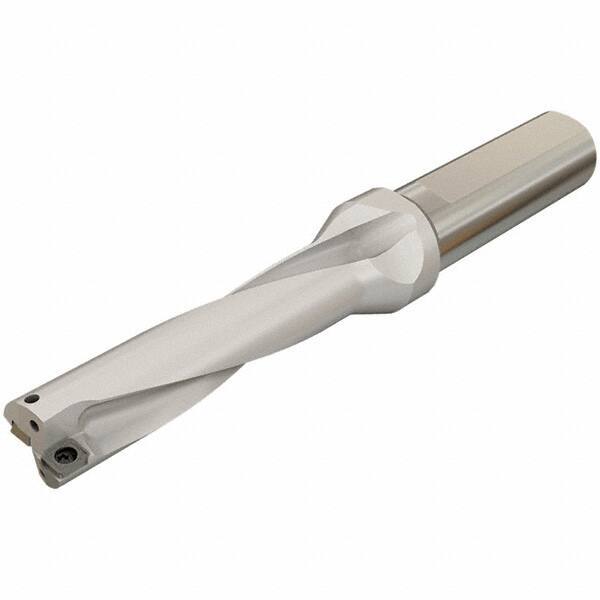 Iscar - 80mm Max Drill Depth, 4xD, 20mm Diam, Indexable Insert Drill - 2 Inserts, 25mm Shank Diam, Whistle Notch Shank - Exact Tool & Supply
