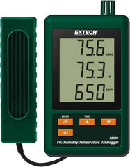 Extech - 32 to 122°F, 10 to 90% Humidity Range, Temp, CO2 Recorder - Exact Tool & Supply