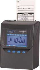 Lathem Time - Time Clocks & Time Recorders Punch Style: Electronic Power Source: Rechargeable Battery Pack - Exact Tool & Supply