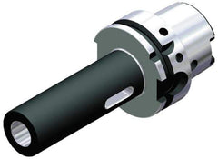 Kennametal - HSK63A Outside Taper, 1MT Inside Taper, HSK to Morse Taper Adapter - 100mm Projection, 25mm Nose Diam, 132mm OAL - Exact Tool & Supply