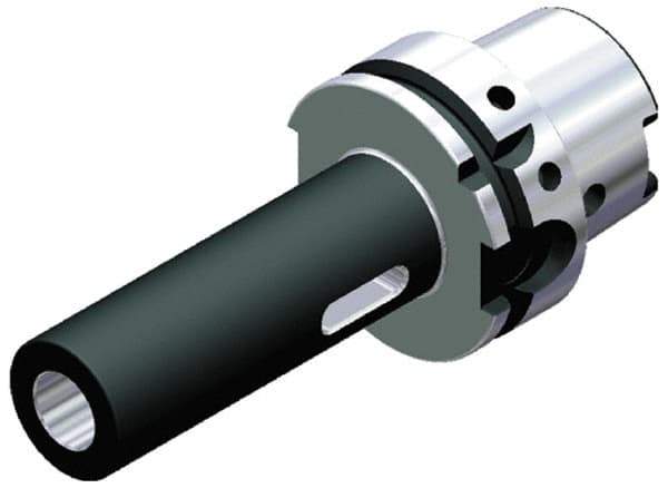 Kennametal - HSK100A Outside Taper, 2MT Inside Taper, HSK to Morse Taper Adapter - 120mm Projection, 32mm Nose Diam, 170mm OAL - Exact Tool & Supply