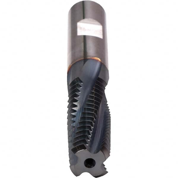 Helical Flute Thread Mill: Internal, 4 Flute, Solid Carbide TiCN Coated