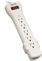 Tripp-Lite - 7 Outlets, 120 VAC15 Amps, 12' Cord, Power Outlet Strip - Floor, Keyhole Mount, 5-15 NEMA Configuration, 10.3" Strip - Exact Tool & Supply