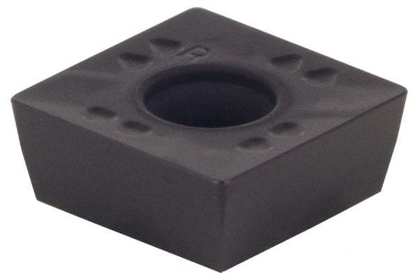 Kennametal - SPET31251 Grade KCPK30 Carbide Milling Insert - TiN/TiCN/Al2O3 Finish, 0.1563" Thick, 10mm Inscribed Circle, 0.4mm Corner Radius - Exact Tool & Supply