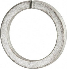 Value Collection - 3", 2.008" ID, 0.458" Thick Split Lock Washer - Grade 8 Spring Steel, Zinc-Plated Finish, 2.008" Min ID, 2.039" Max ID, 4.074" Max OD - Exact Tool & Supply