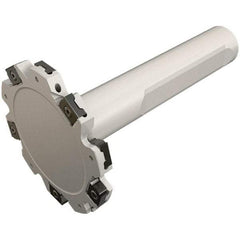 Iscar - Shank Connection, 0.157" Cutting Width, 11.9mm Depth of Cut, 40mm Cutter Diam, 6 Tooth Indexable Slotting Cutter - 0.63" Shank Diam, ETS-LN08 Toolholder, LNET Insert, Right Hand Cutting Direction - Exact Tool & Supply