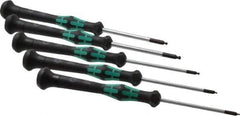 Wera - 5 Piece, 1.3 to 3mm Ball End Hex Driver Set - Comes in Display Box - Exact Tool & Supply