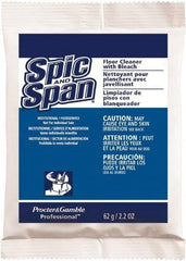 Spic & Span - Packet Cleaner - Use on Ceramic Tile, Laminate Surfaces, Linoleum, Quarry Tile, Cement, Concrete, Vinyl Tile, Terra Cotta, Terrazzo, Vinyl Composite Tile (VCT) - Exact Tool & Supply