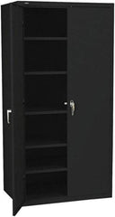 Hon - 5 Shelf Locking Storage Cabinet - Steel, 36" Wide x 18" Deep x 71-1/2" High - Exact Tool & Supply
