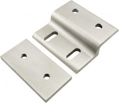 80/20 Inc. - 80mm Wide, Open Shelving Accessory/Component - Aluminum, Clear Anodized Finish, 77mm Long, Use with 40 Series & Bolt Kits 75-3422 & 13-8320 - Exact Tool & Supply