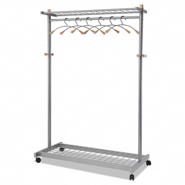 Alba - Coat Racks, Hooks & Shelving Type: Floor Rack Number of Hooks: 6 - Exact Tool & Supply